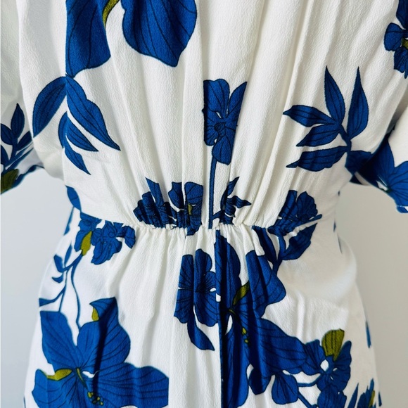 Blue Floral Button-Front Collared Mini Dress 💙 - Picture 5 of 7